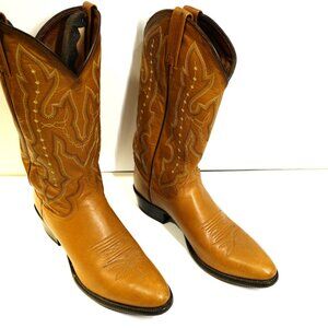 9.5D Tan Cowboy Boots